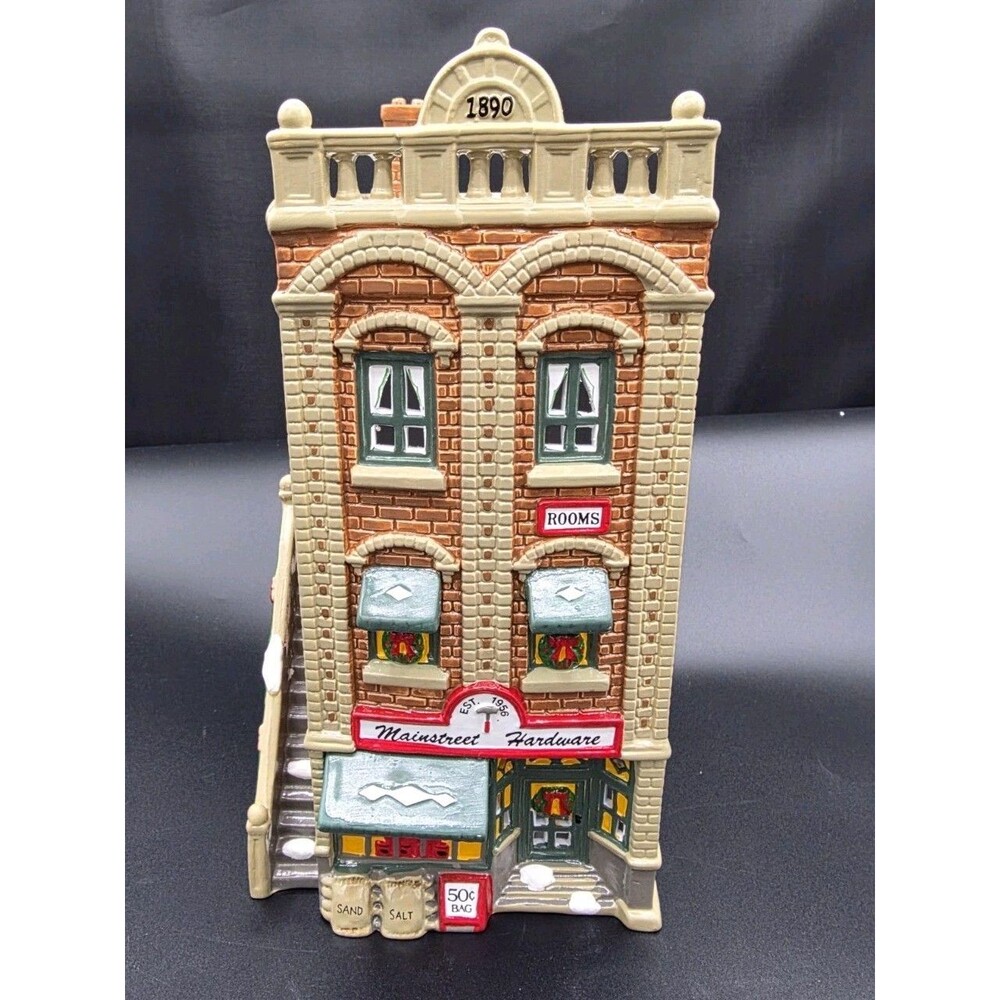 Department 56 1990 Vintage Original Snow Village Mainstreet Hardware Store 51535